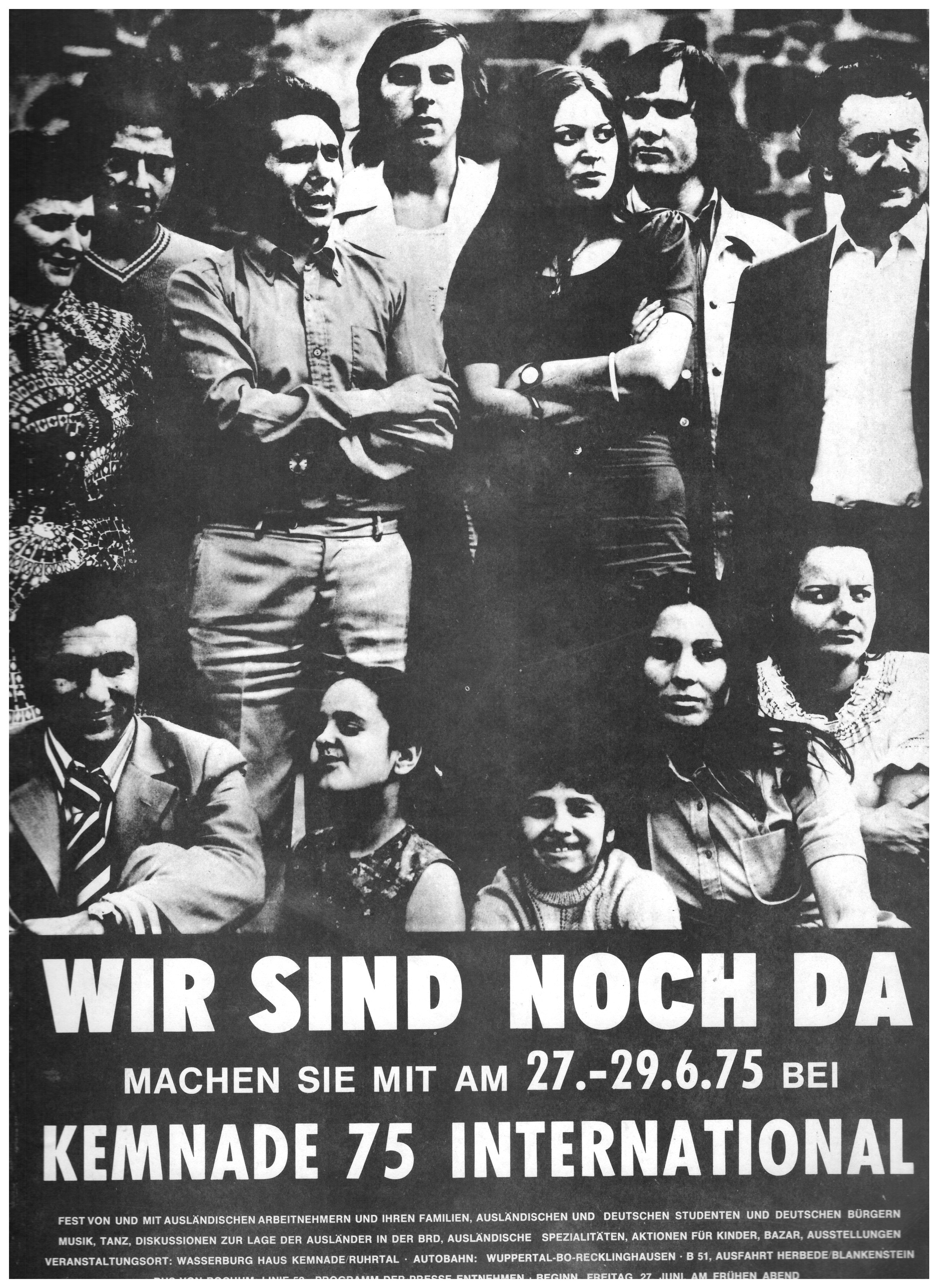 Plakat anlässlich Kemnade International 1975